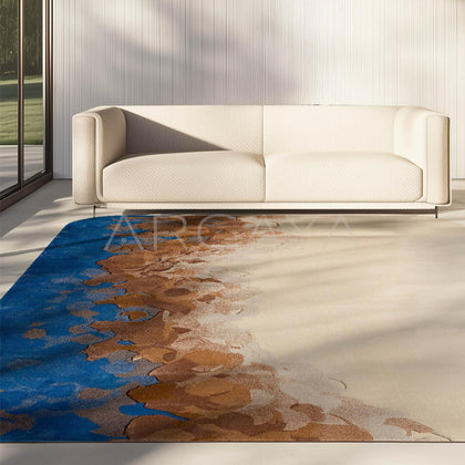 Wabi Sabi Earth Tone Rug - scene