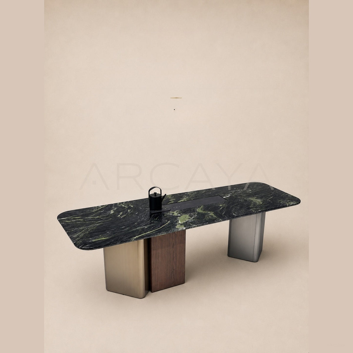 Daze Monet Forest Stone Tea Table in detail