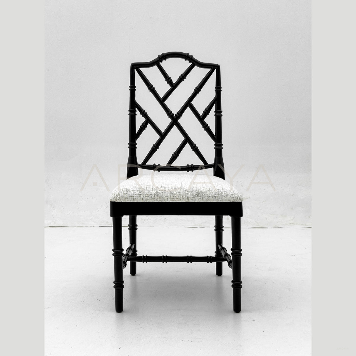 Vintage Bamboo Joint Dining Chair in detail