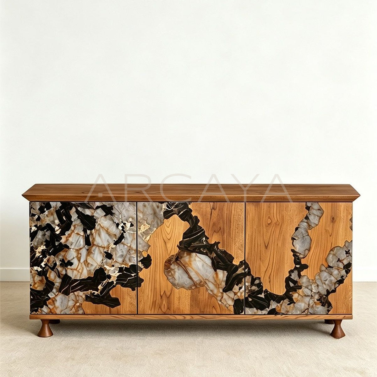 Solid Wood Inlaid Sideboard - main