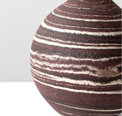 Dadan Marbled Clay Vase Living Room - scene