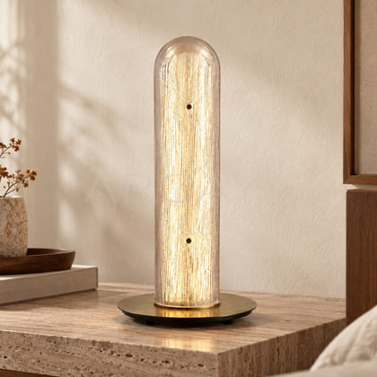 Gold Thread Glass Column Table Lamp 23068 - main