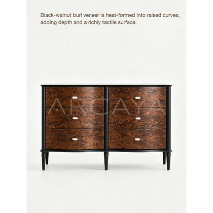 Burl Veneer Tide Cabinet - scene