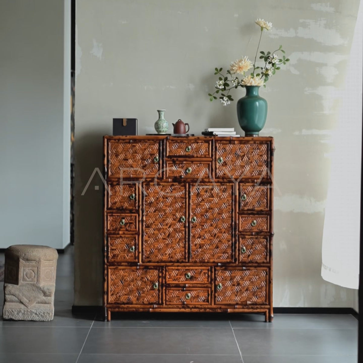 Marquetry Treasure Cabinet - main