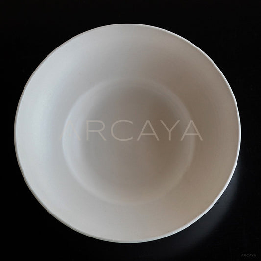 Amu Collab Cream Shallow Ceramic Bowl - main