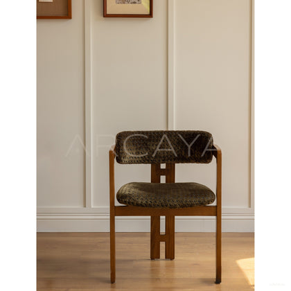Skin Friendly Armrest Dining Chair - scene