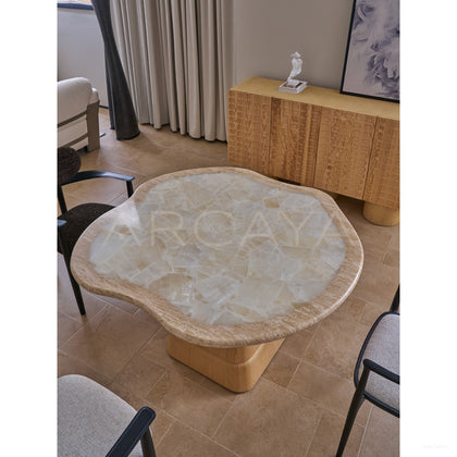 Cloud Stone Dining Table - scene