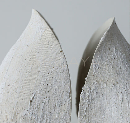 Wabi Sabi Stoneware Textured Vase - scene