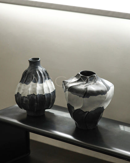 Hand Thrown Wabi Sabi Ceramic Vase - scene
