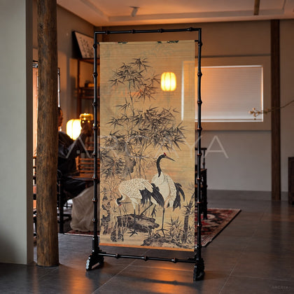 Crane Longevity Double Sided Table Screen - scene