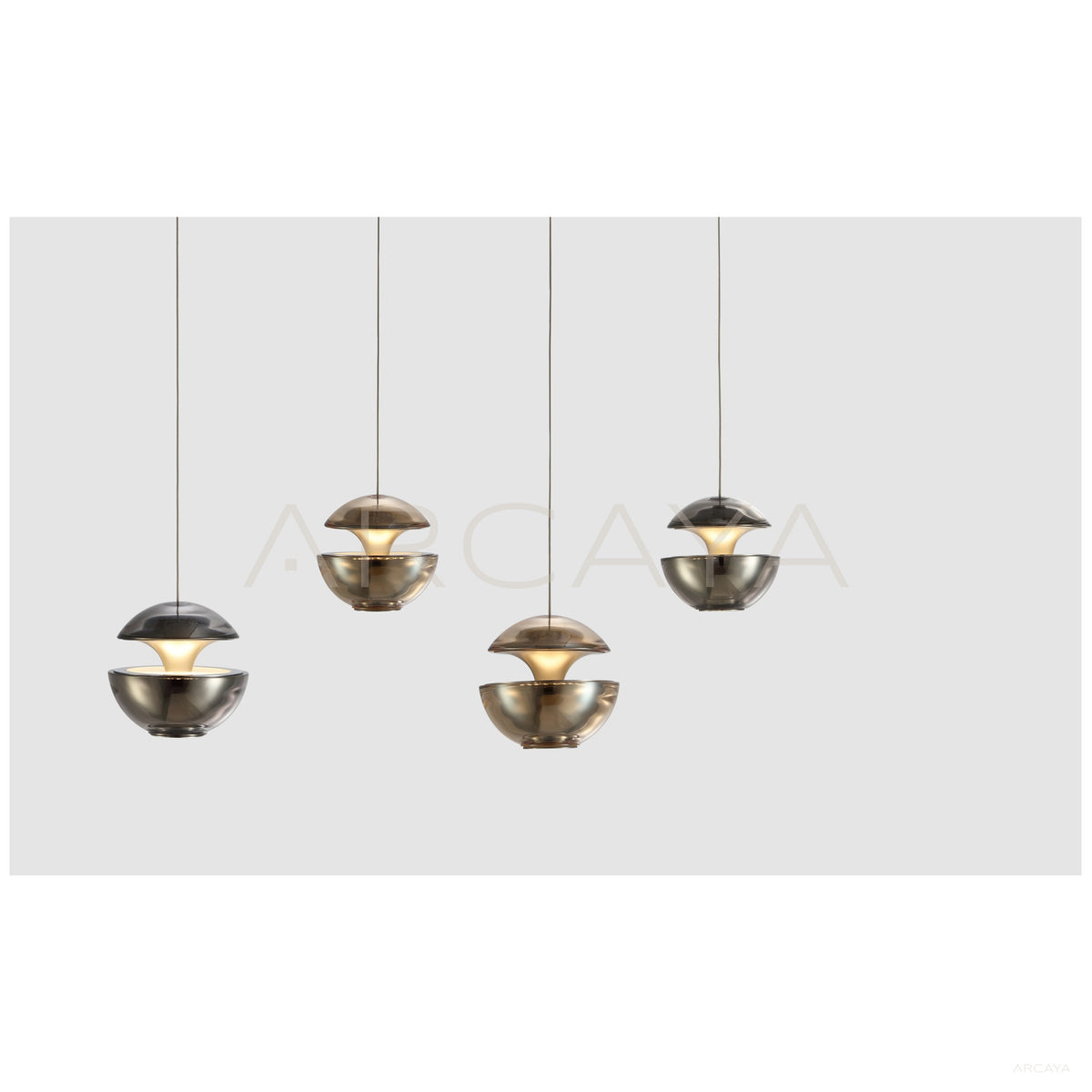 Gold Floating Globe Pendant Light 97179 in detail