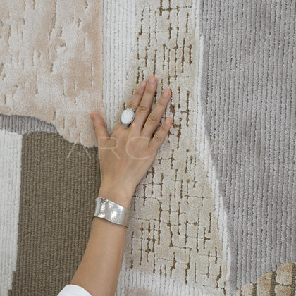 Natural Landform Abstract Patchwork Rug - scene