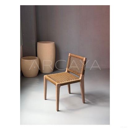 Outdoor Solid Wood Dining Table - scene