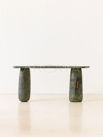 Yiduo Green Marble Console Table - scene