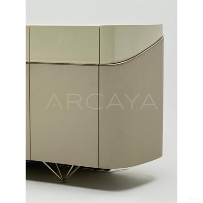 Italian Curved Stone Sideboard - scene