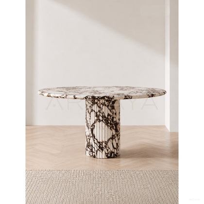 Bulgari Purple Marble Round Table - scene