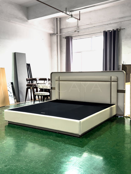 Upholstered Double Bed - scene