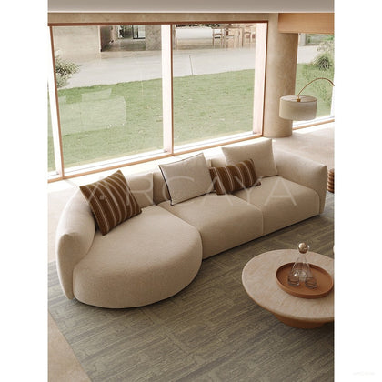 Naturalist Curved Sofa - scene