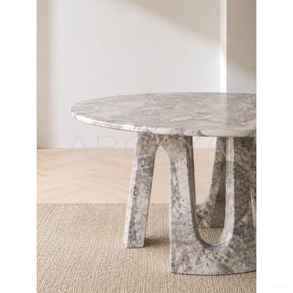 Four Seasons Pink Green Dining Table - scene