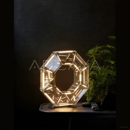 Octagonal Prism Halo Table Lamp 80723 - scene