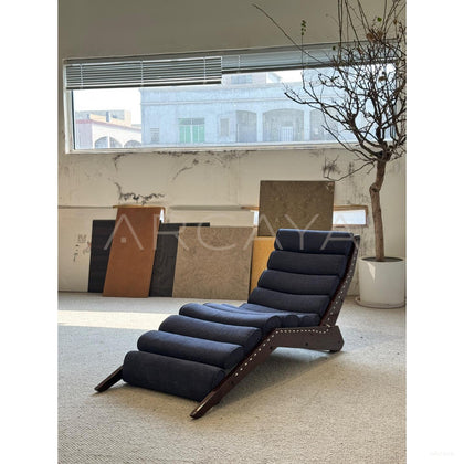 Mid Century Floor Chaise Lounge - scene