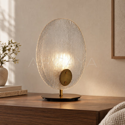 Clear Flower Leaf Table Lamp 54113 - main