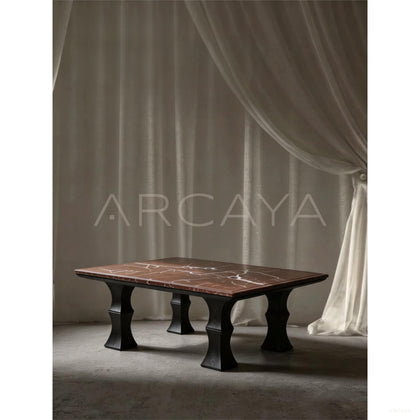 Square Bamboo Coffee Table - scene