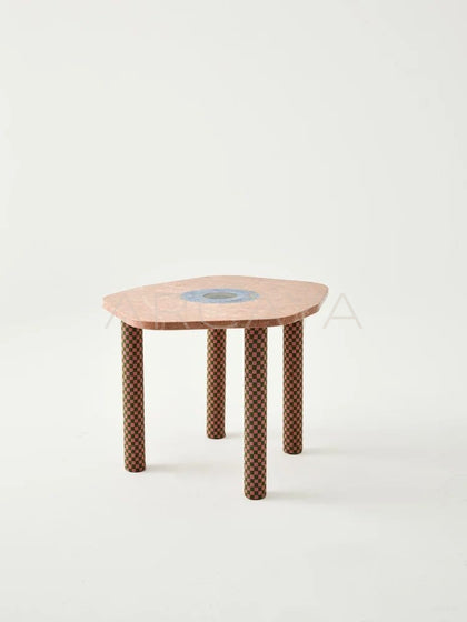 Yiduo Time Slice Marble Side Table - scene