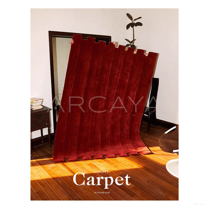 Crimson Corduroy Rug Dsm P002 C02 - scene