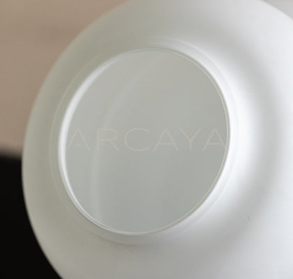 Mist White Frosted Gourd Glass Vase - scene