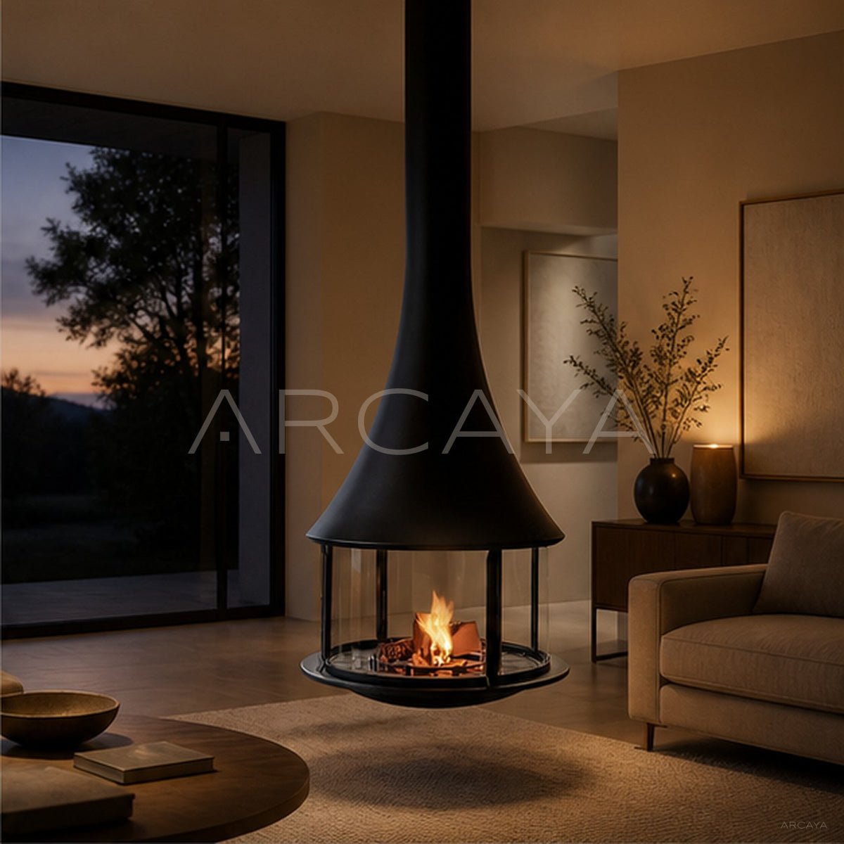 Muriel Hanging Fireplace 30 - main