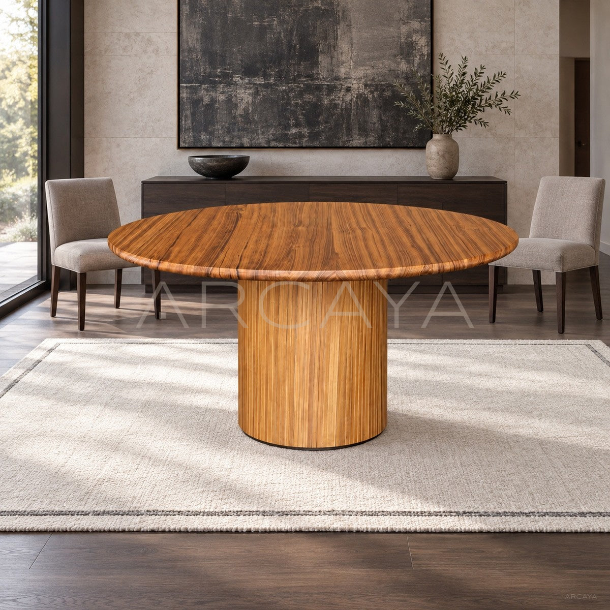 Teak Round Table - main
