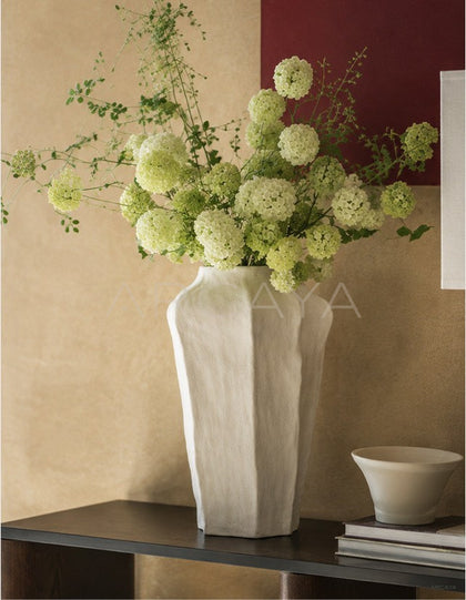 Plain Edge Hand Pinched Ceramic Vase - scene