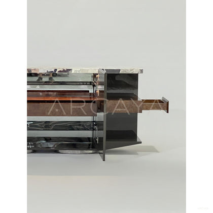 Italian Stone Burl Veneer Sideboard - scene