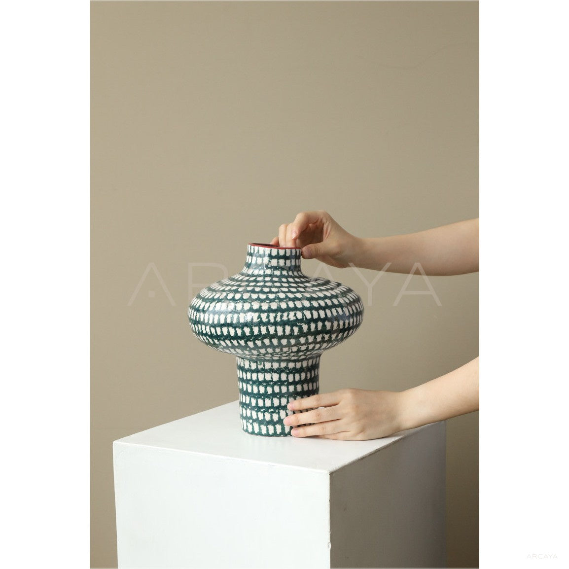 Designer Handmade Jingdezhen Vase in detail