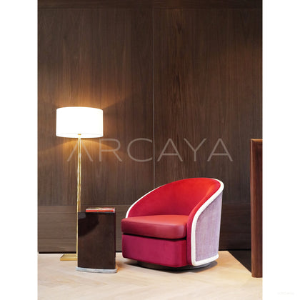 New Year Red Handmade Armchair - scene