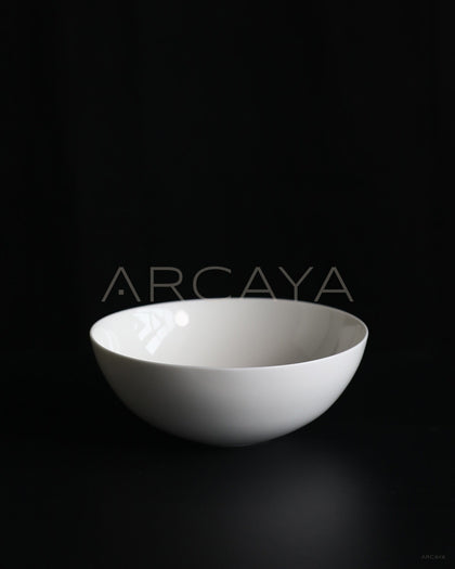Sunxun Collab Pure White Ceramic Conical Bowl - scene