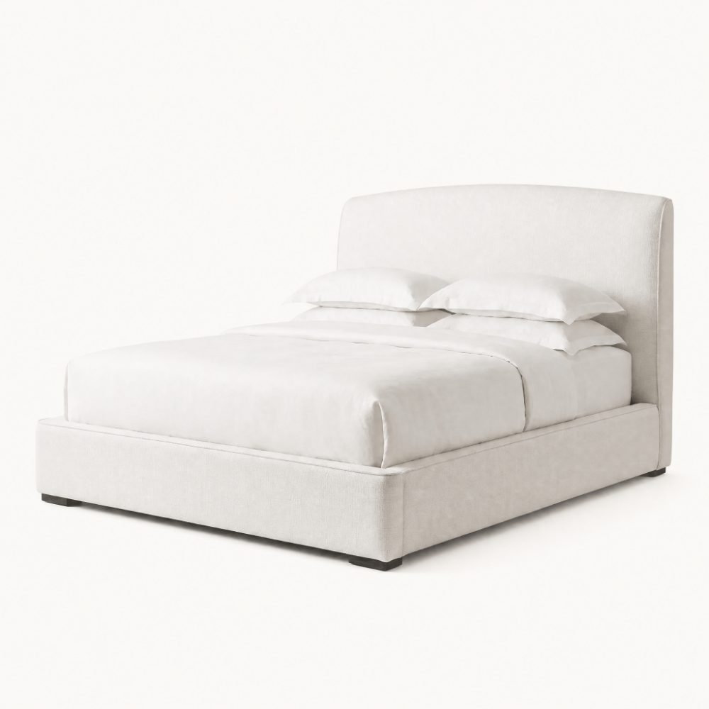 Channel Tufted Upholstered Platform Bed