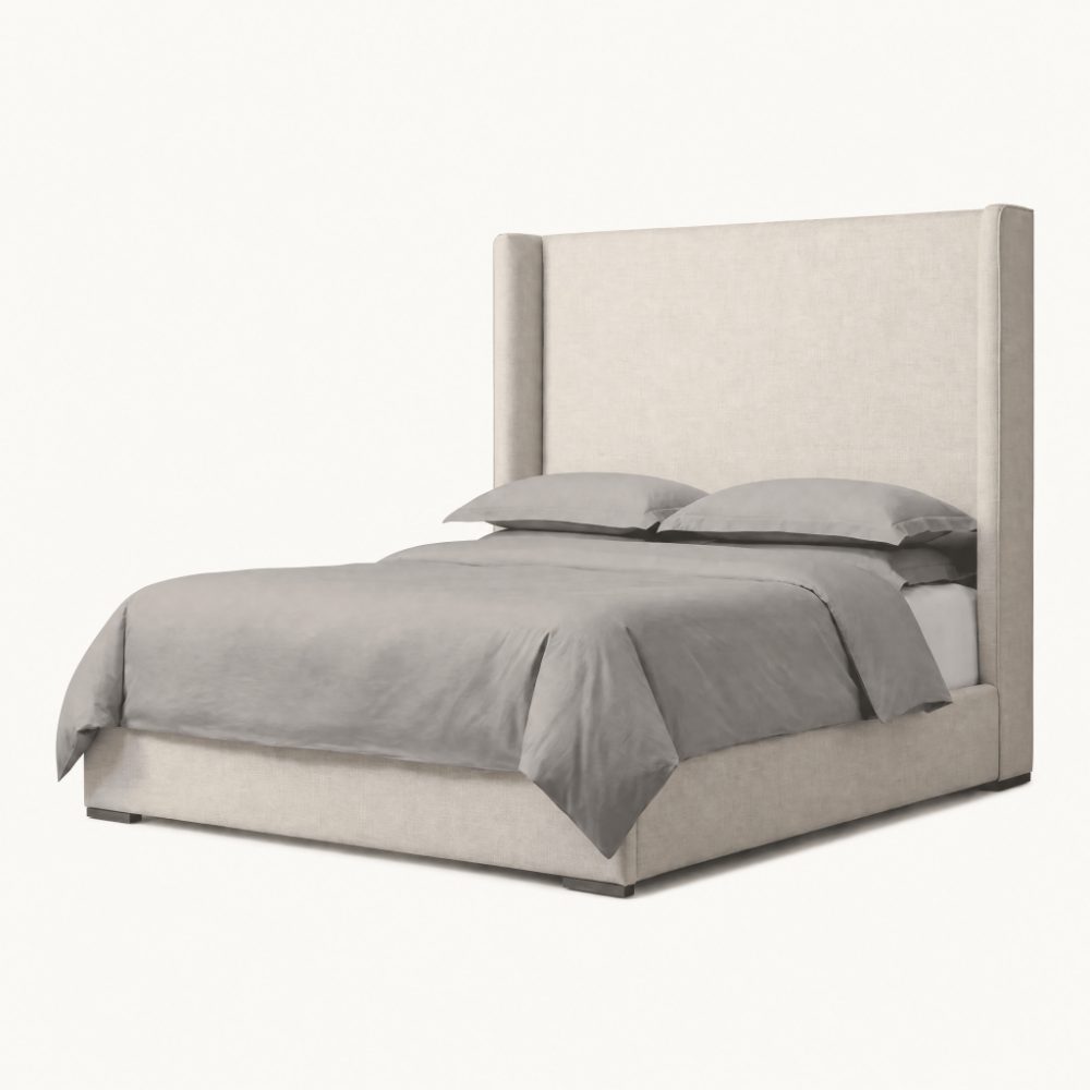 Tall Shelter Upholstered Platform Bed