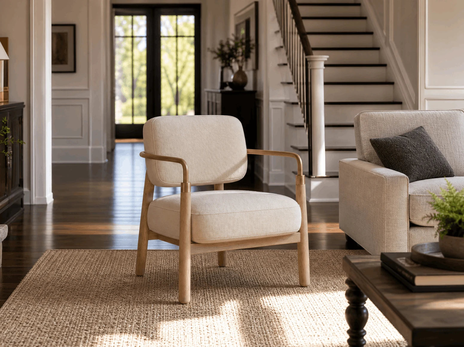 Fabric lounge seating detail