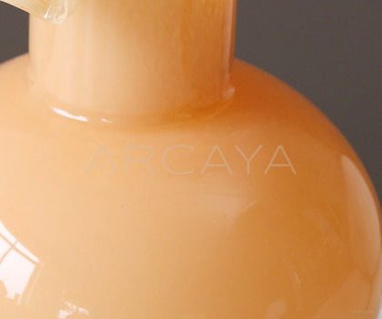 French Mid Century Glass Vase - scene