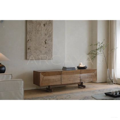 Reclaimed Wood Tv Stand - scene