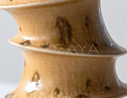 Wabi Sabi Spiral Layered Ceramic Vase - scene