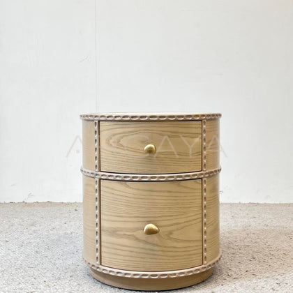 Marble Solid Wood Nightstand - main
