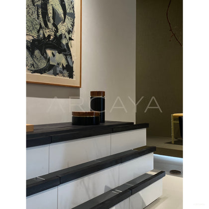 Black White Layered Cabinet - scene