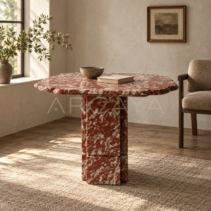 Aston Yunqi Oriental Red Side Table - scene