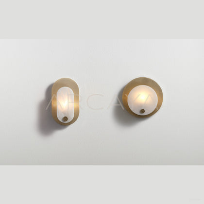 Gold Mesh Rectangular Wall Light 21760 - scene