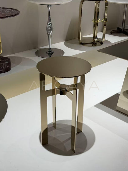 Ellis Style Marble Side Table - scene