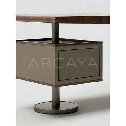 Italian Irregular Curved Executive Desk - scene