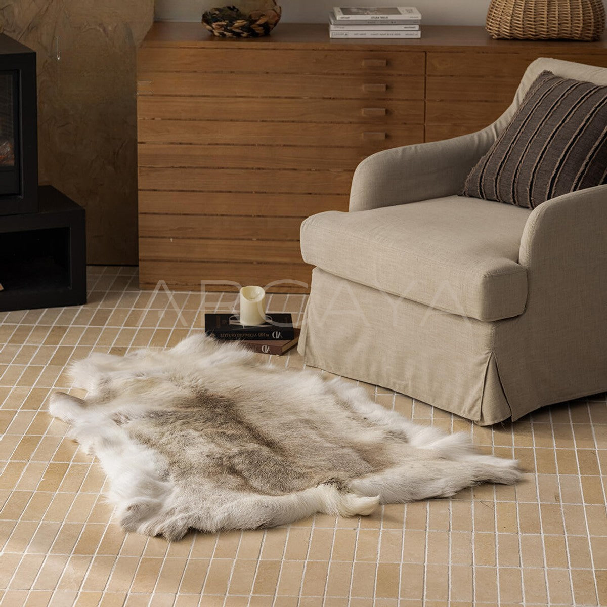 Finnish Reindeer Hide Rug - main